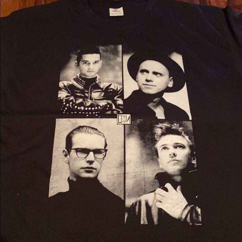 Depeche Mode Black Tee.  Unique.  All sizes.  New